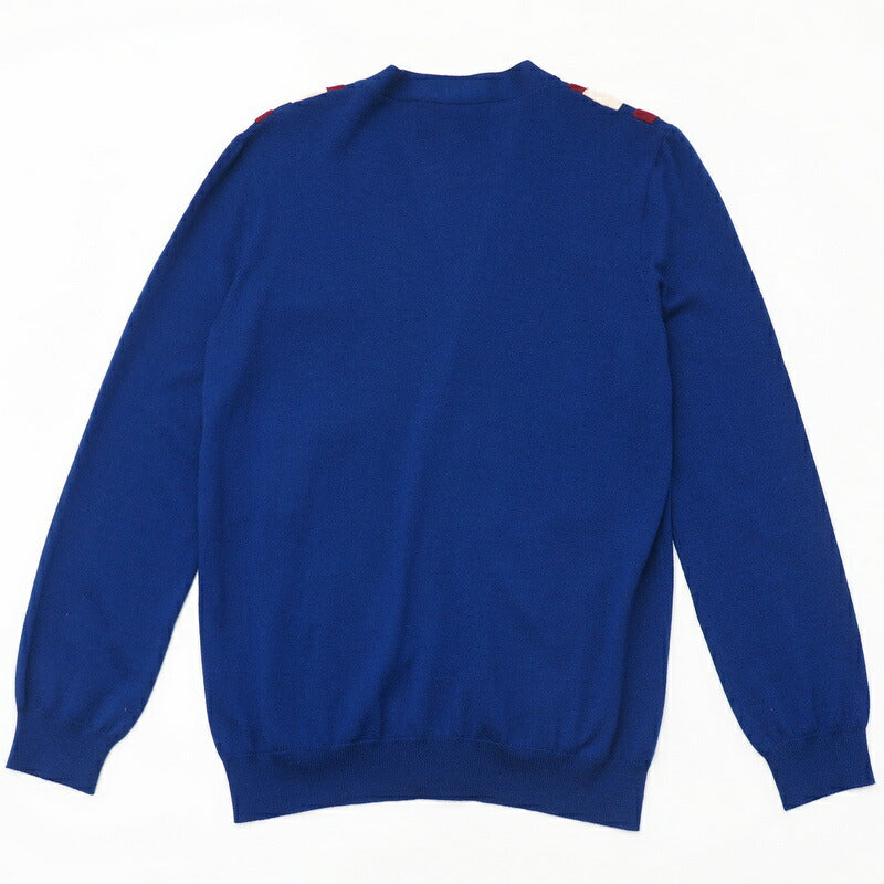 GUCCI knit 597800 knit Blue/Red/Ivory XS