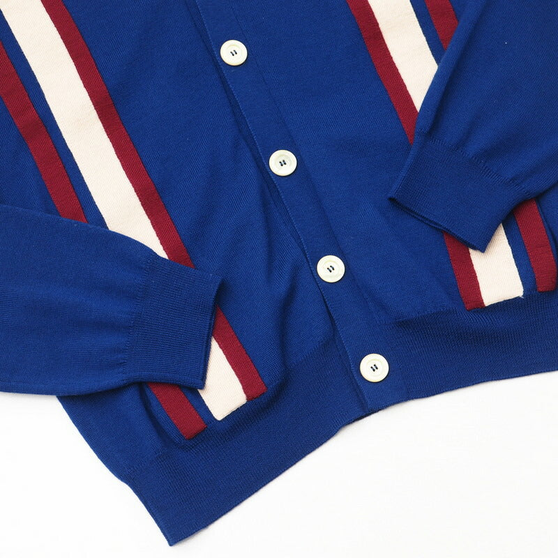 GUCCI knit 597800 knit Blue/Red/Ivory XS
