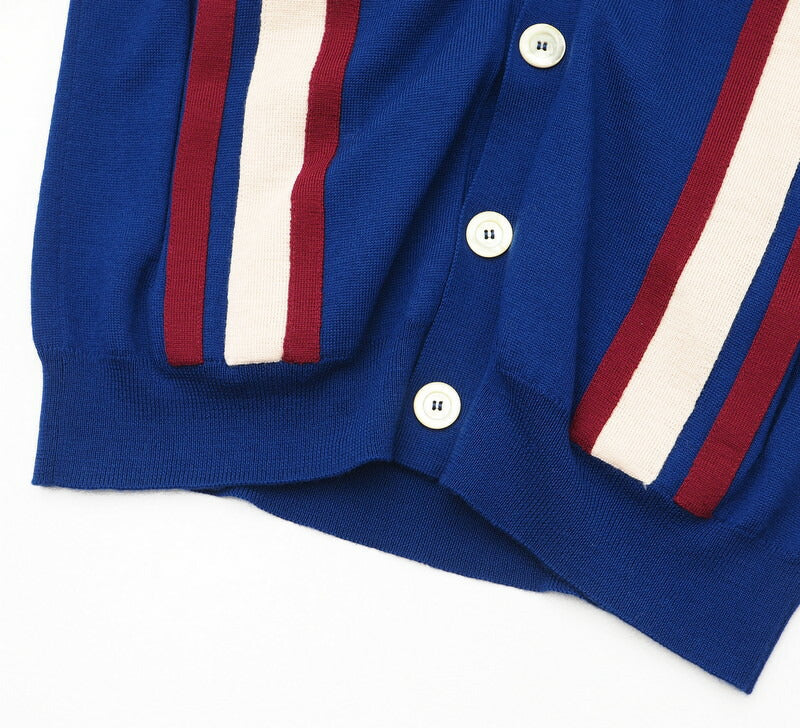 GUCCI knit 597800 knit Blue/Red/Ivory XS