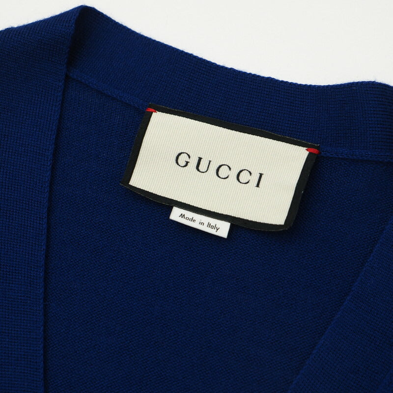 GUCCI knit 597800 knit Blue/Red/Ivory XS