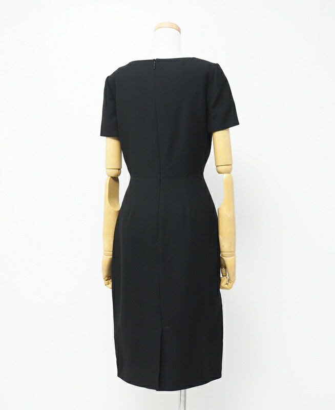 GUCCI one piece 631484 ZAD88 Outer: 54% silk, 46% wool / Lining: 73% acetate, 27% silk black 36