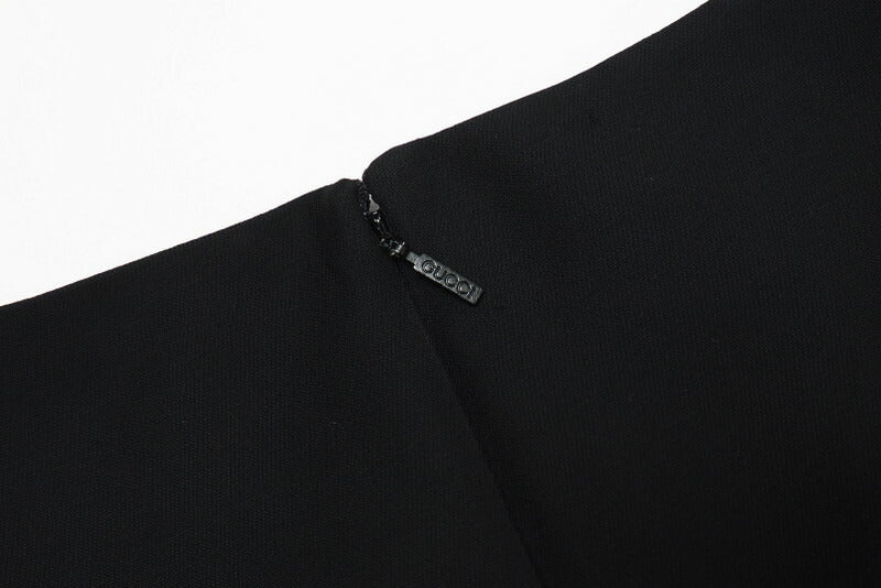 GUCCI one piece 631484 ZAD88 Outer: 54% silk, 46% wool / Lining: 73% acetate, 27% silk black 36