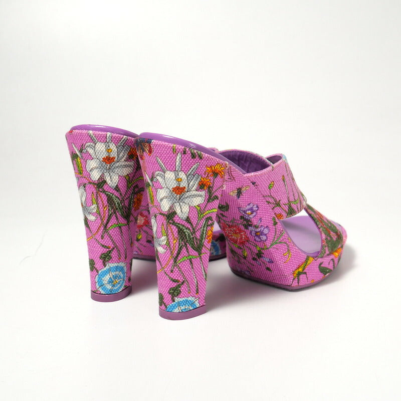 GUCCI Sandals 154911 canvas pink 36