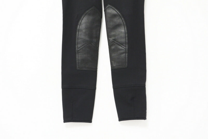GUCCI Pants 386901 Stretch/Leather black 38