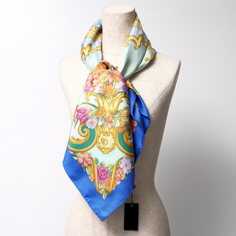GUCCI scarf silk Green | Blue