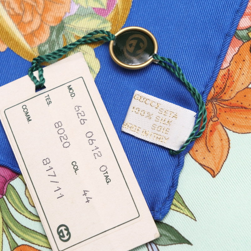GUCCI scarf silk Green | Blue