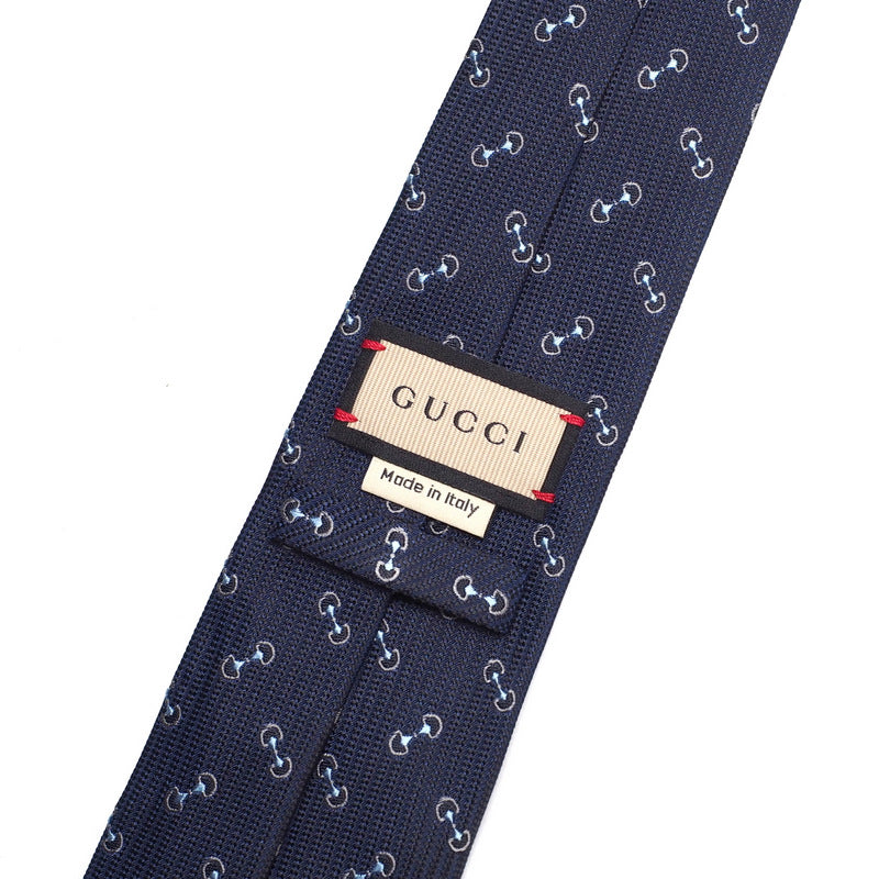 GUCCI tie 782756 4E009 silk Navy blue