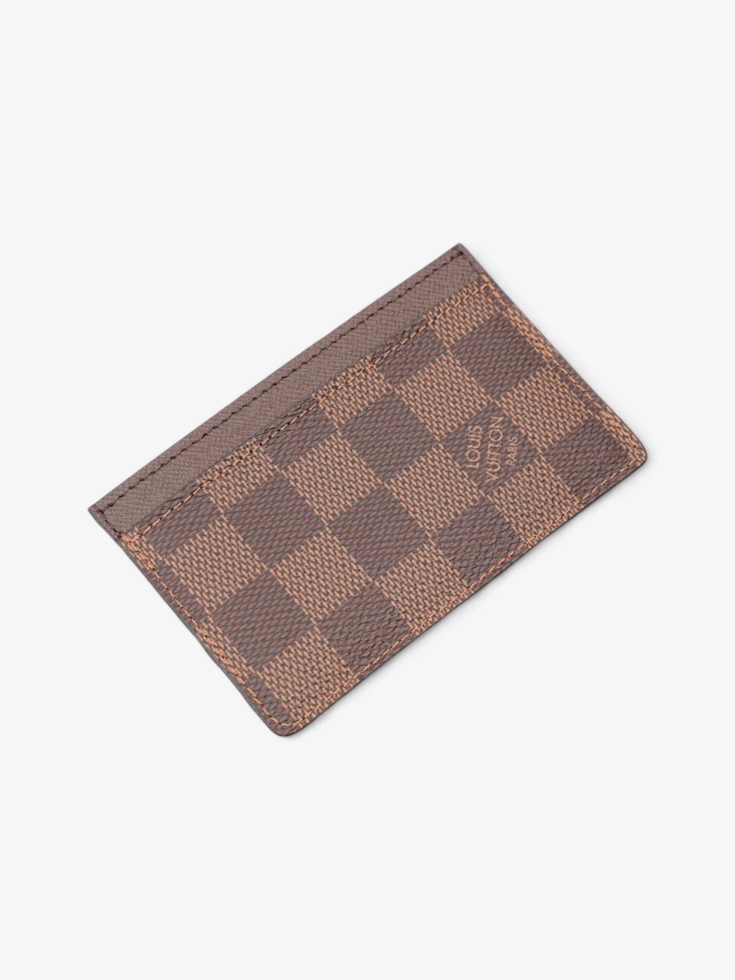 Louis Vuitton Card Holder Damier Ebene Coated Canvas