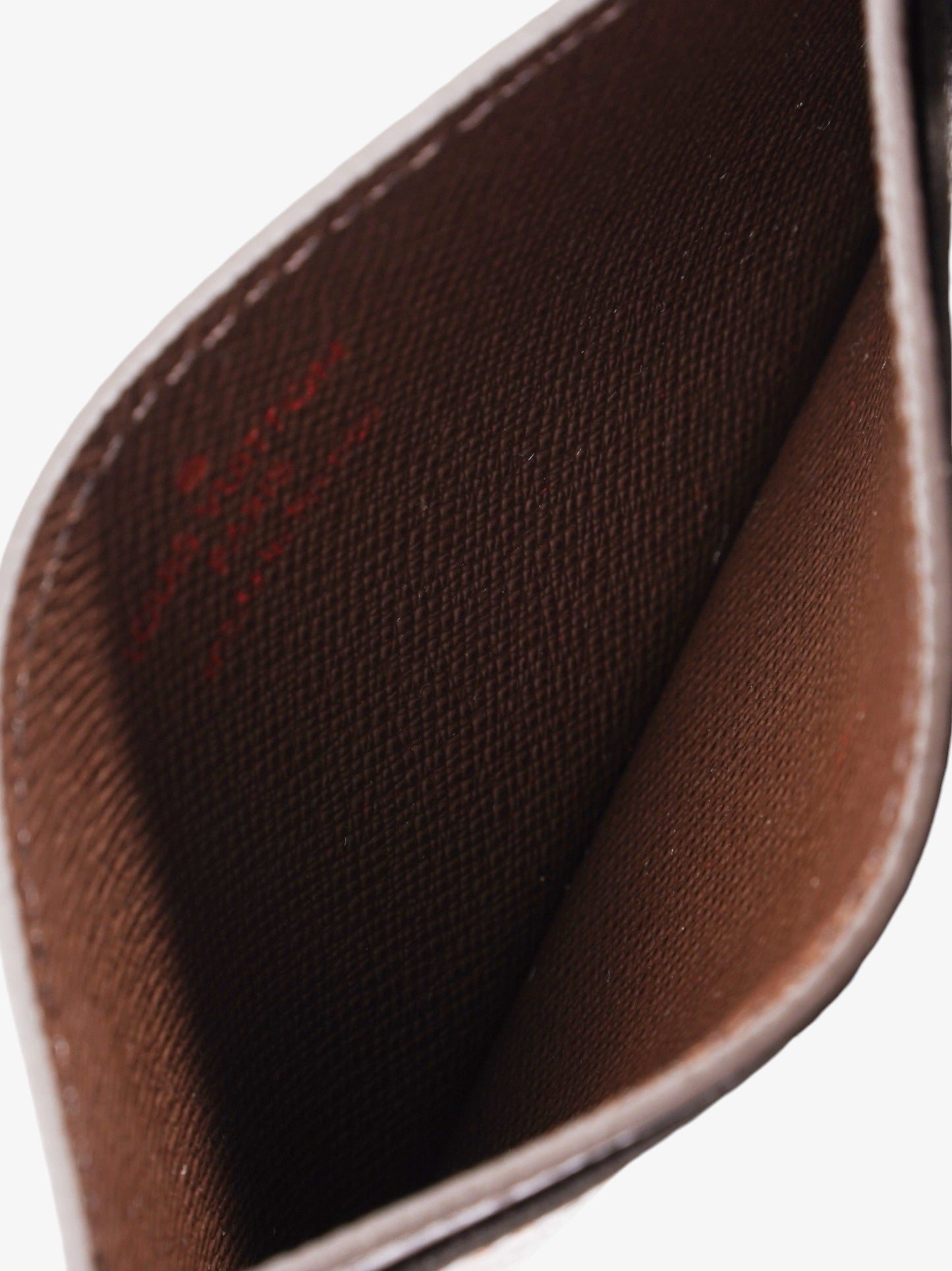 Louis Vuitton Card Holder Damier Ebene Coated Canvas