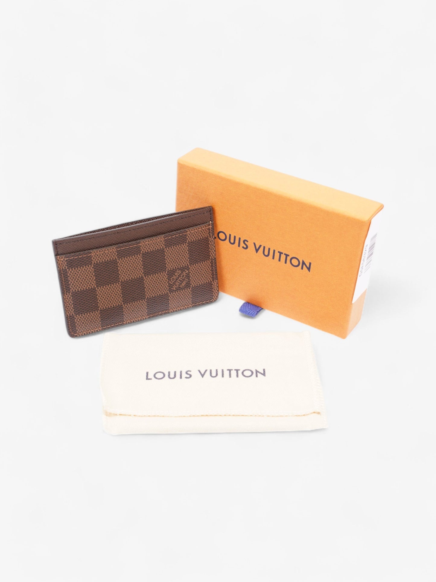 Louis Vuitton Card Holder Damier Ebene Coated Canvas