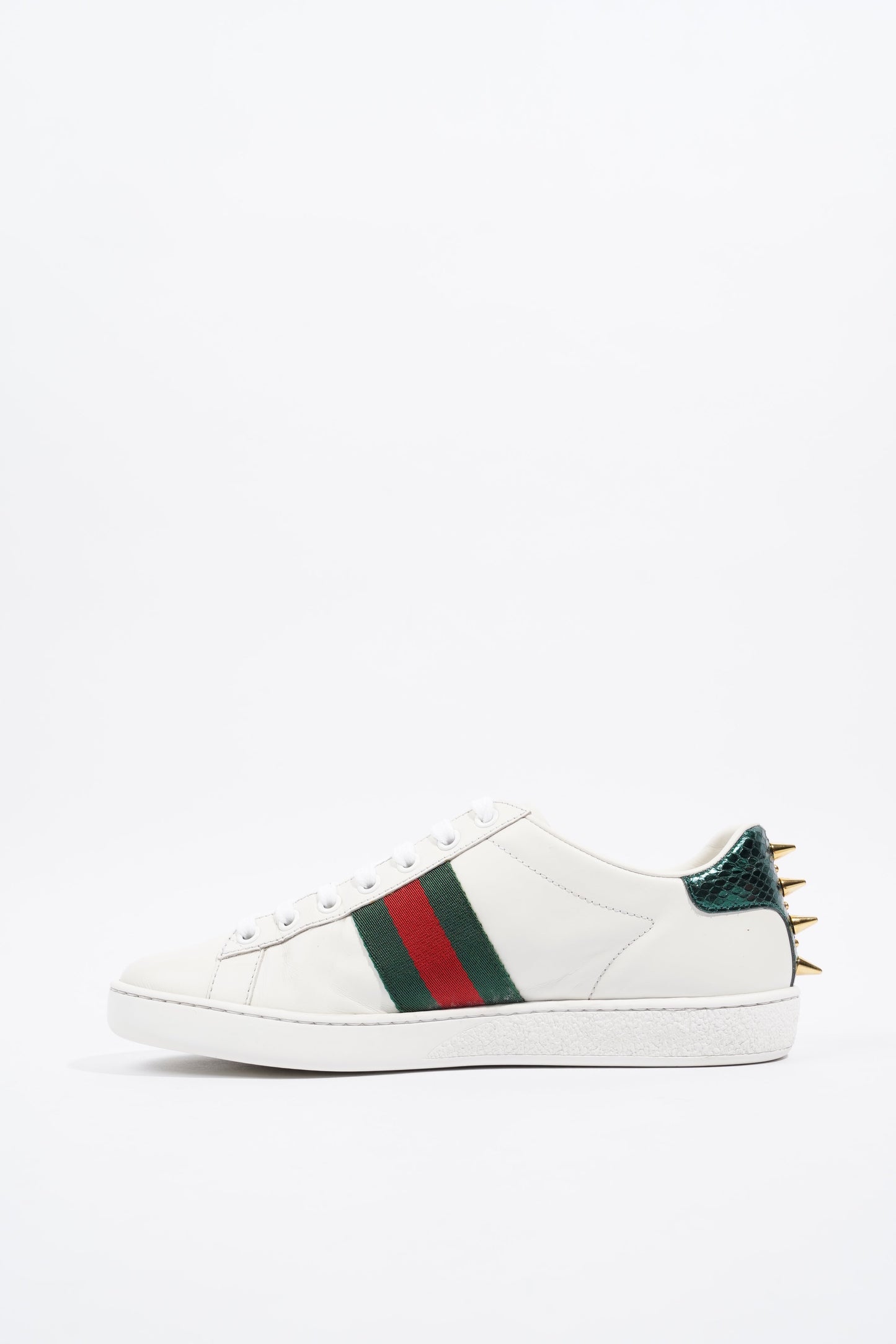 Gucci Ace Studded White / Red / Green Leather EU 37 UK 4