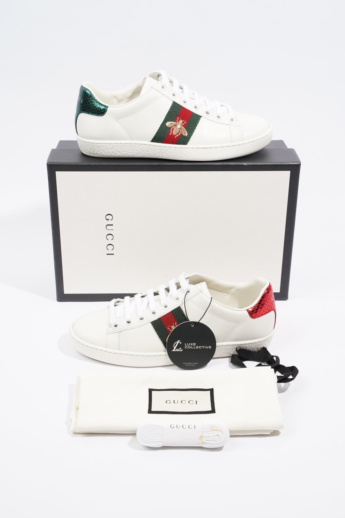 Gucci Ace Bee White / Green / Red Canvas EU 36 UK 3