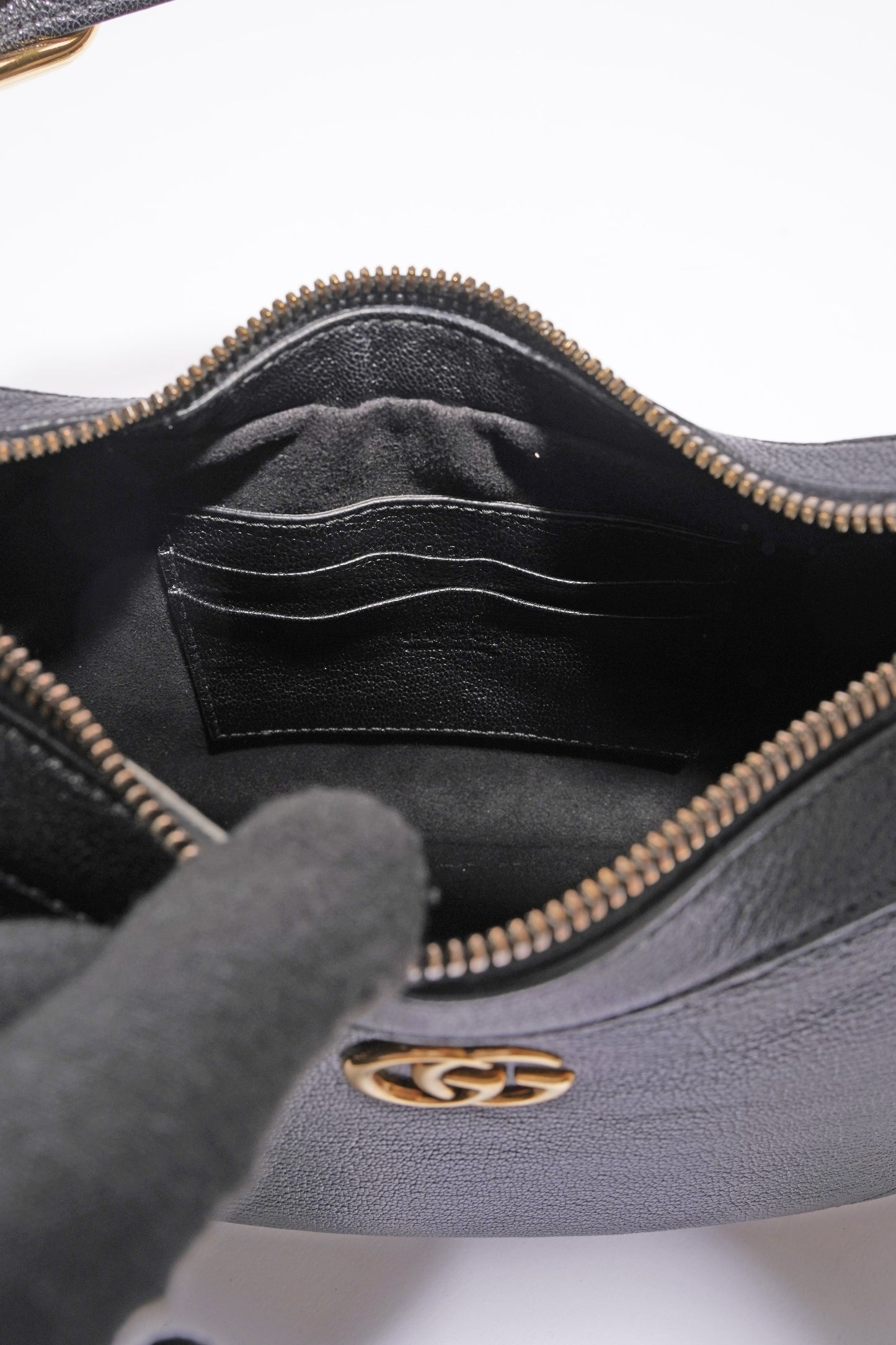 Gucci Aphrodite Black Leather Small
