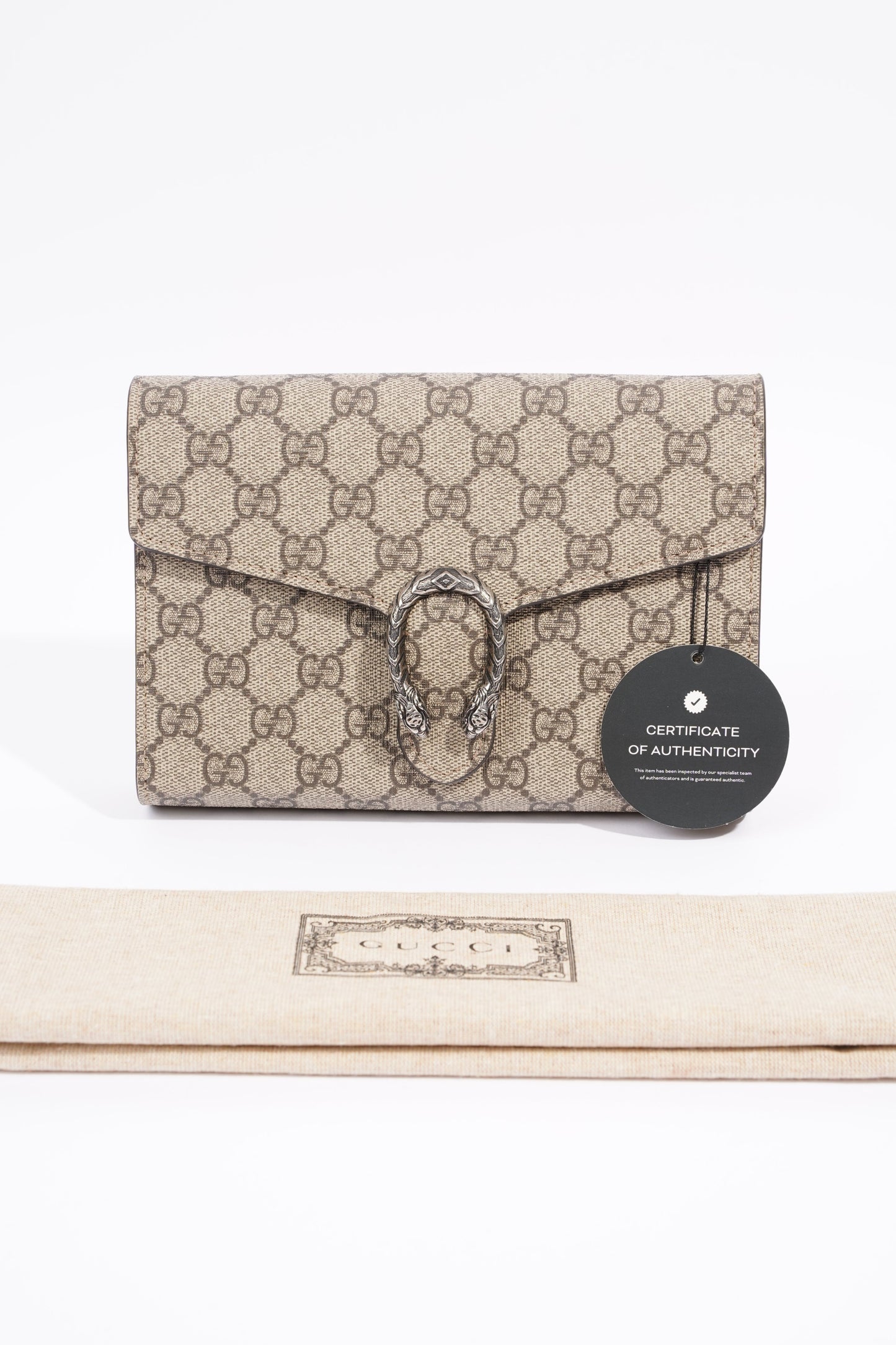 Gucci Dionysus Chain Wallet Supreme Canvas