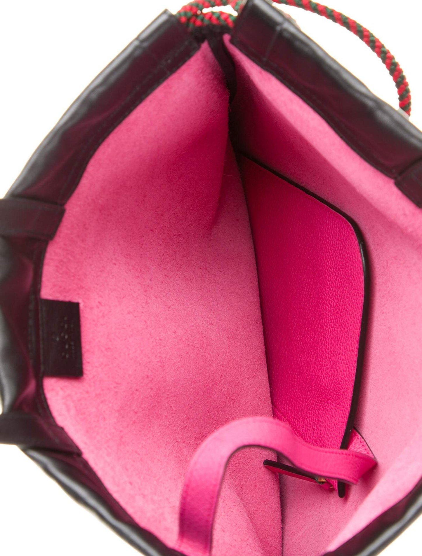 Gucci 2018 Leather Drawstring Backpack in Pink with Pouch