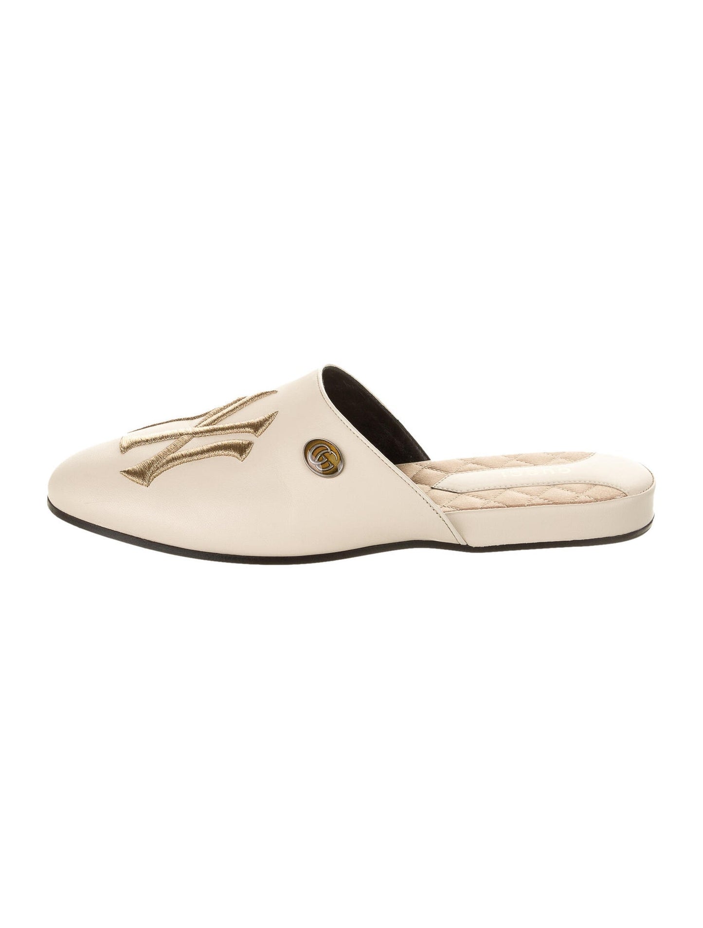 Gucci 2018 NY Yankees Slides in Ivory
