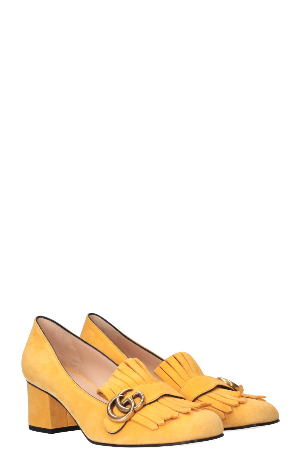 GUCCI Marmont Pumps Yellow Suede
