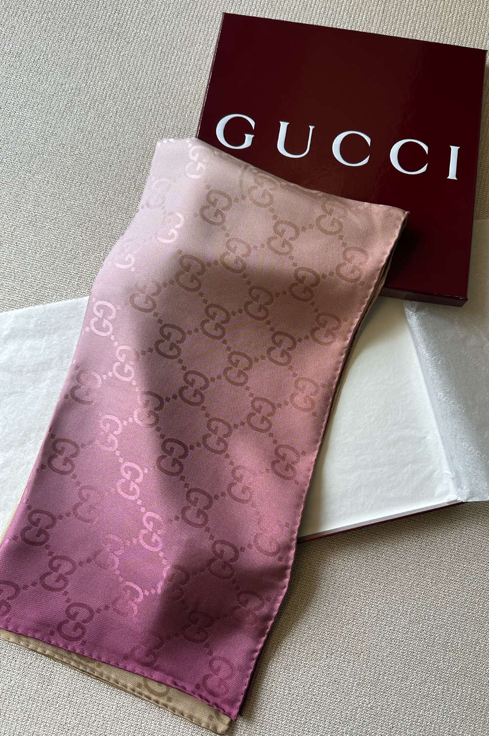 GUCCI GG Scarf Radient Purple