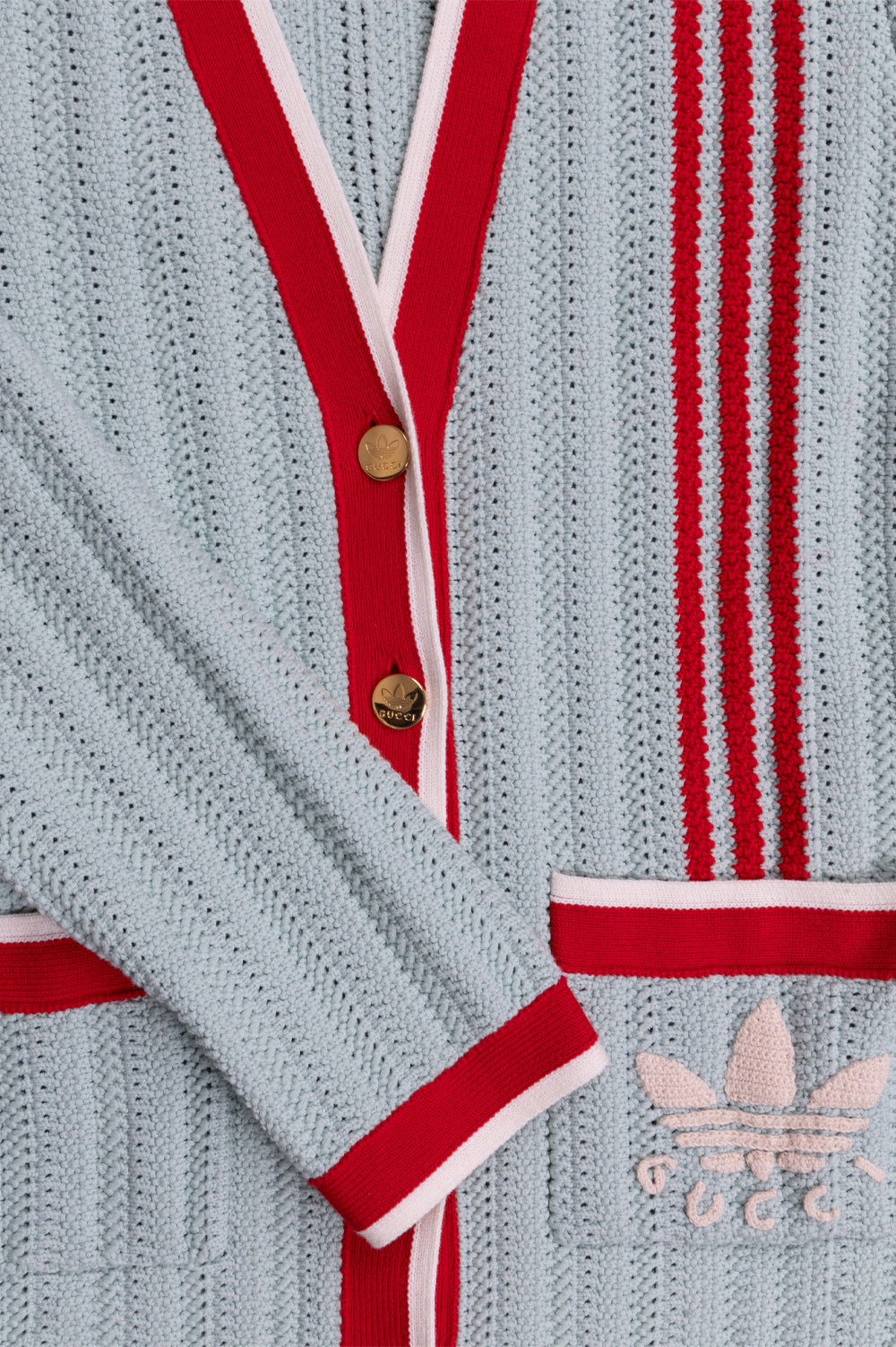 GUCCI x ADIDAS Stitch Knit Cardigan Mint