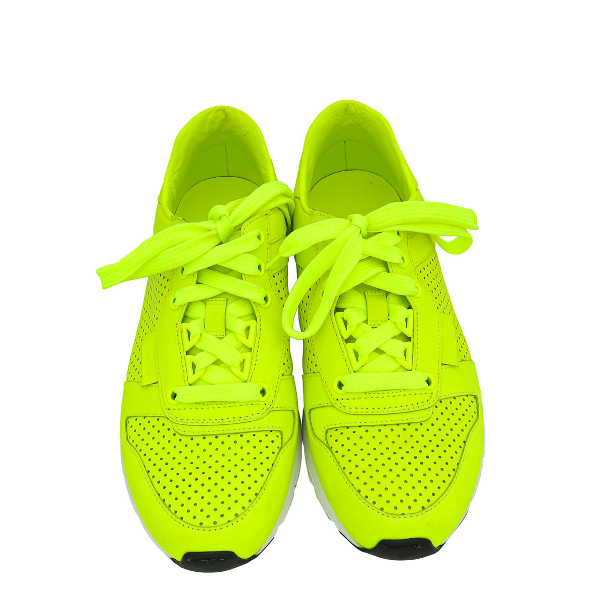 Gucci Neon Green Perforated High Top Sneaker 39