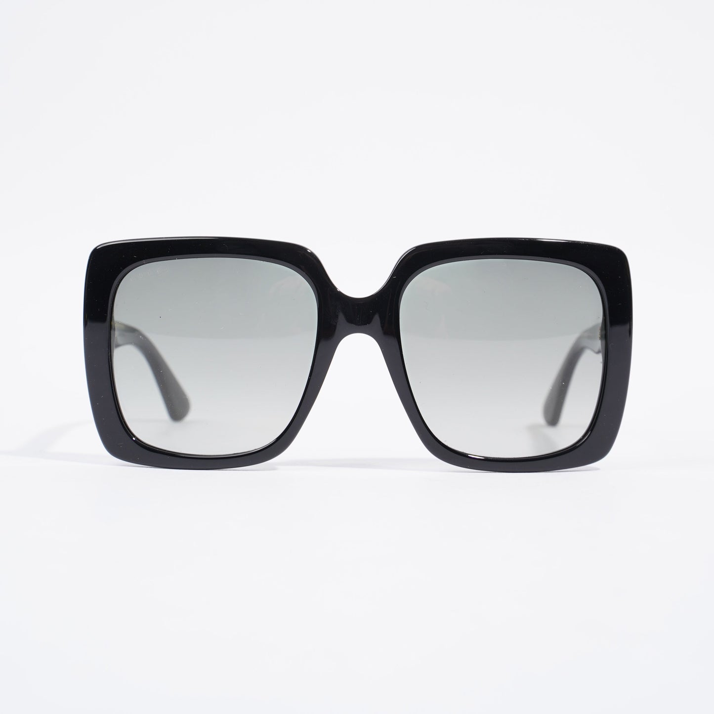 Gucci Square Sunglasses Black Acetate 140mm
