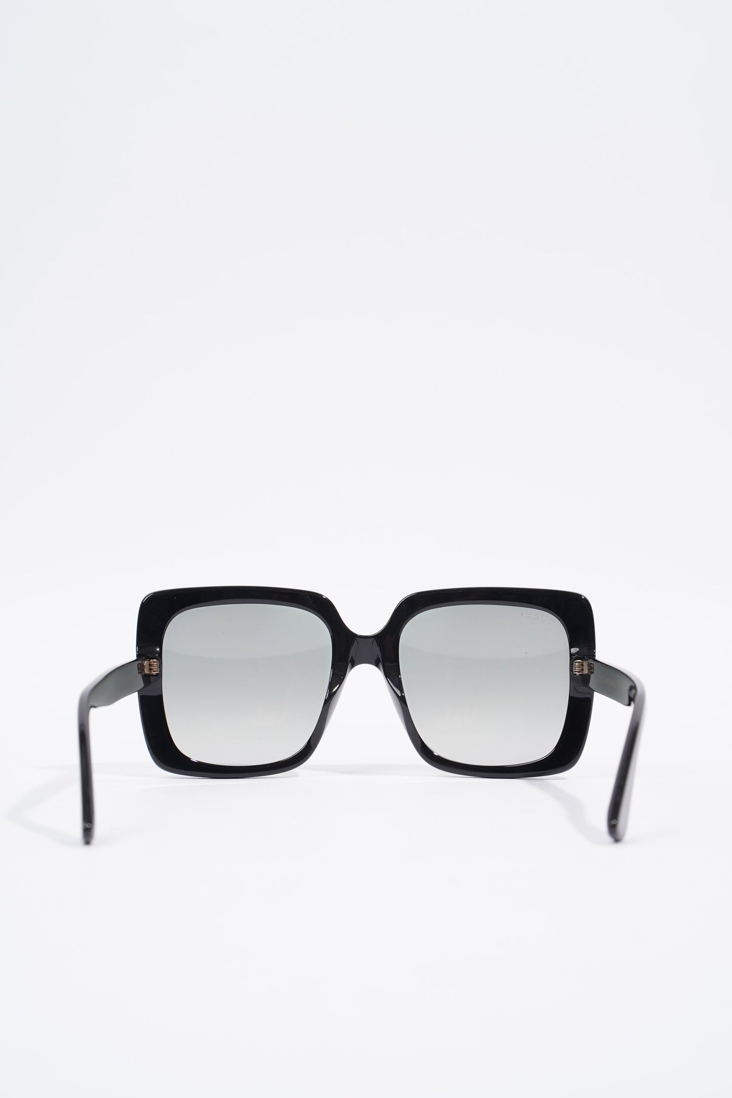 Gucci Square Sunglasses Black Acetate 140mm