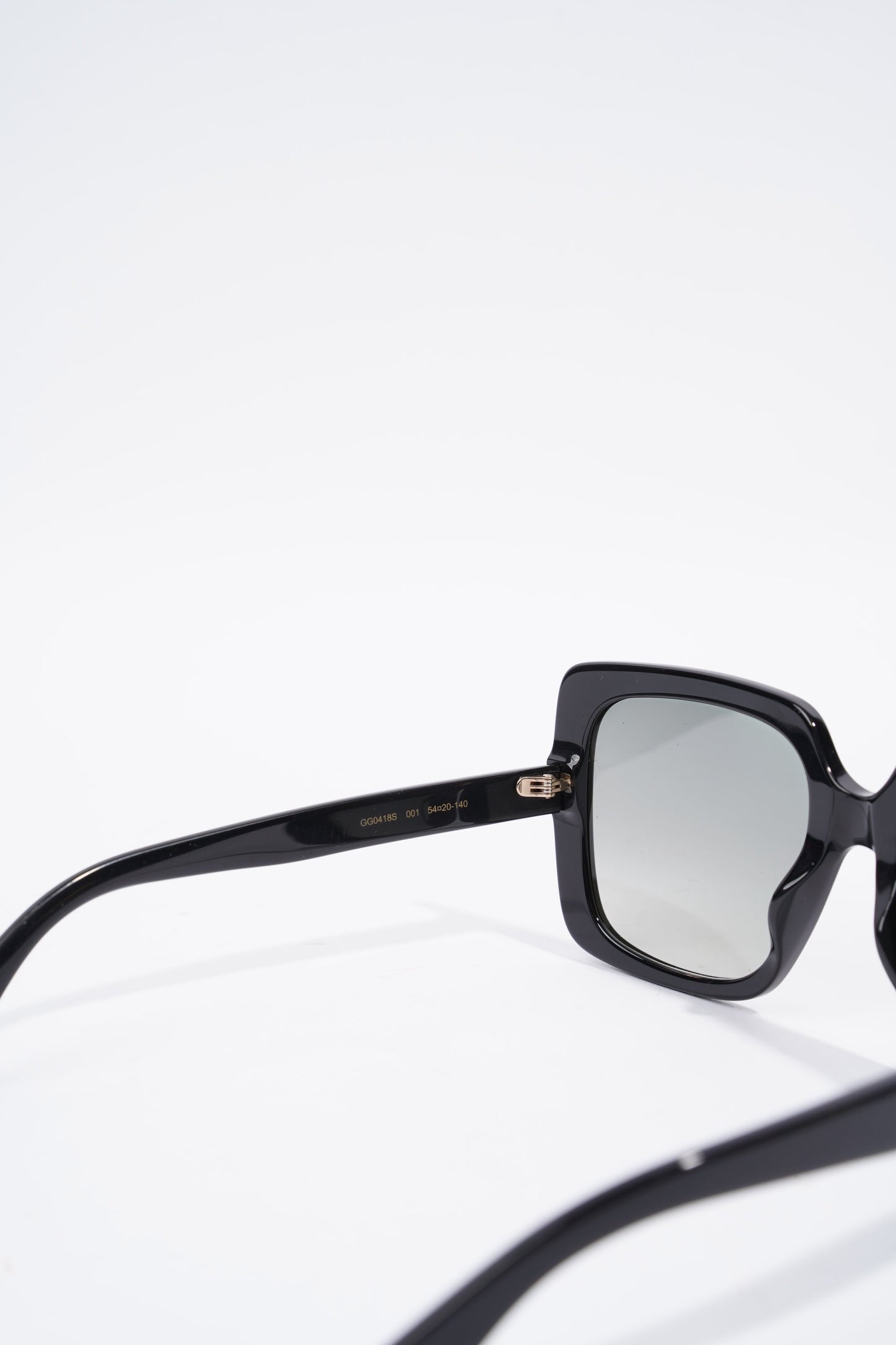 Gucci Square Sunglasses Black Acetate 140mm