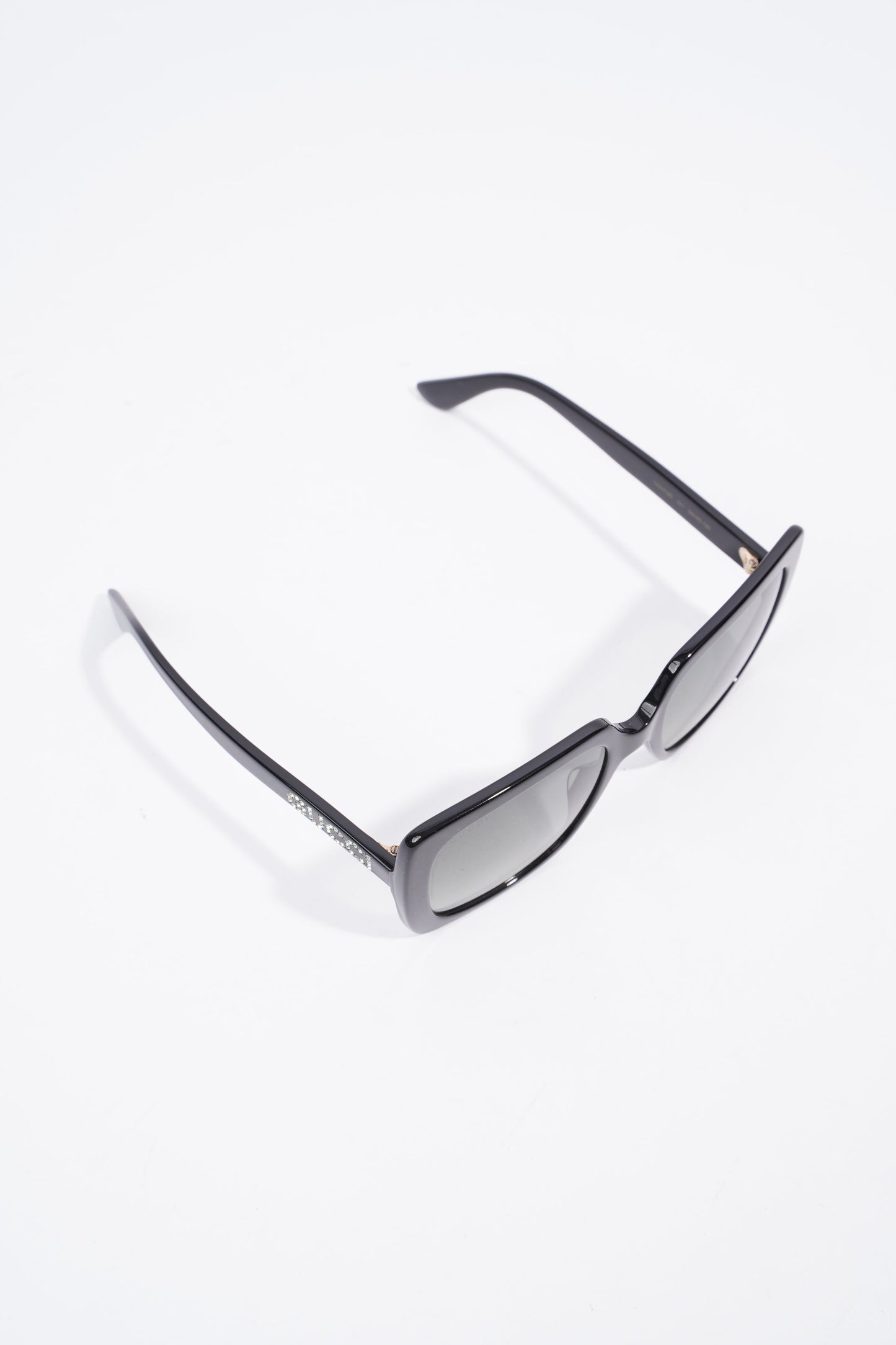 Gucci Square Sunglasses Black Acetate 140mm