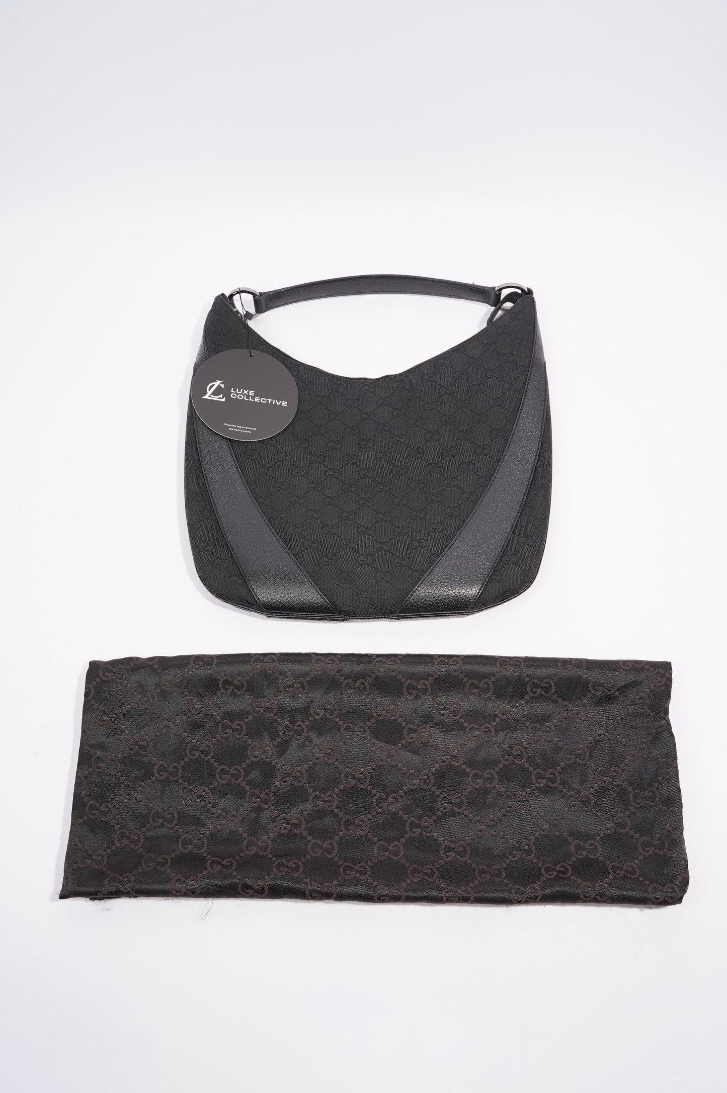 Gucci One Shoulder Bag Black Canvas