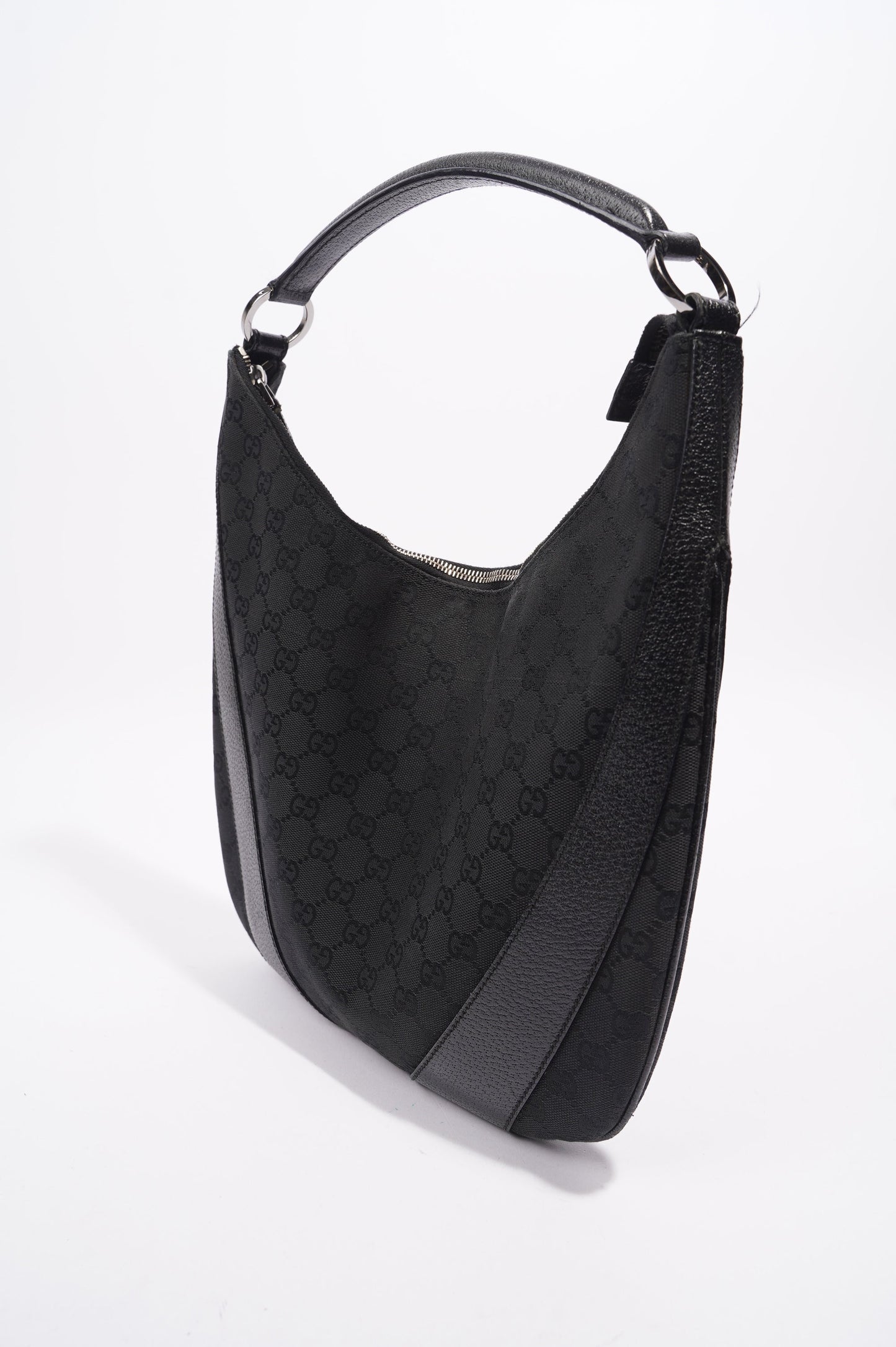 Gucci One Shoulder Bag Black Canvas