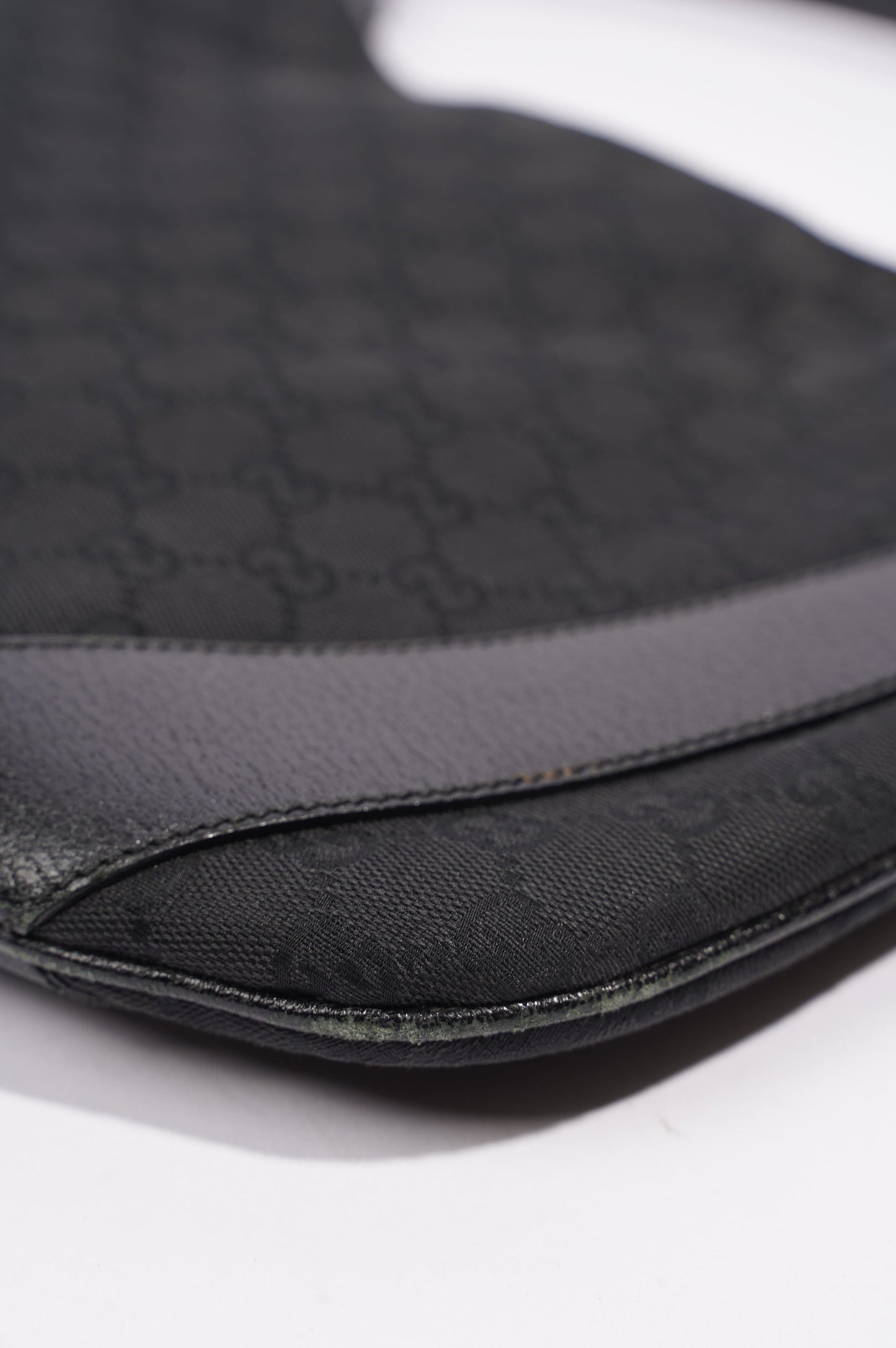 Gucci One Shoulder Bag Black Canvas