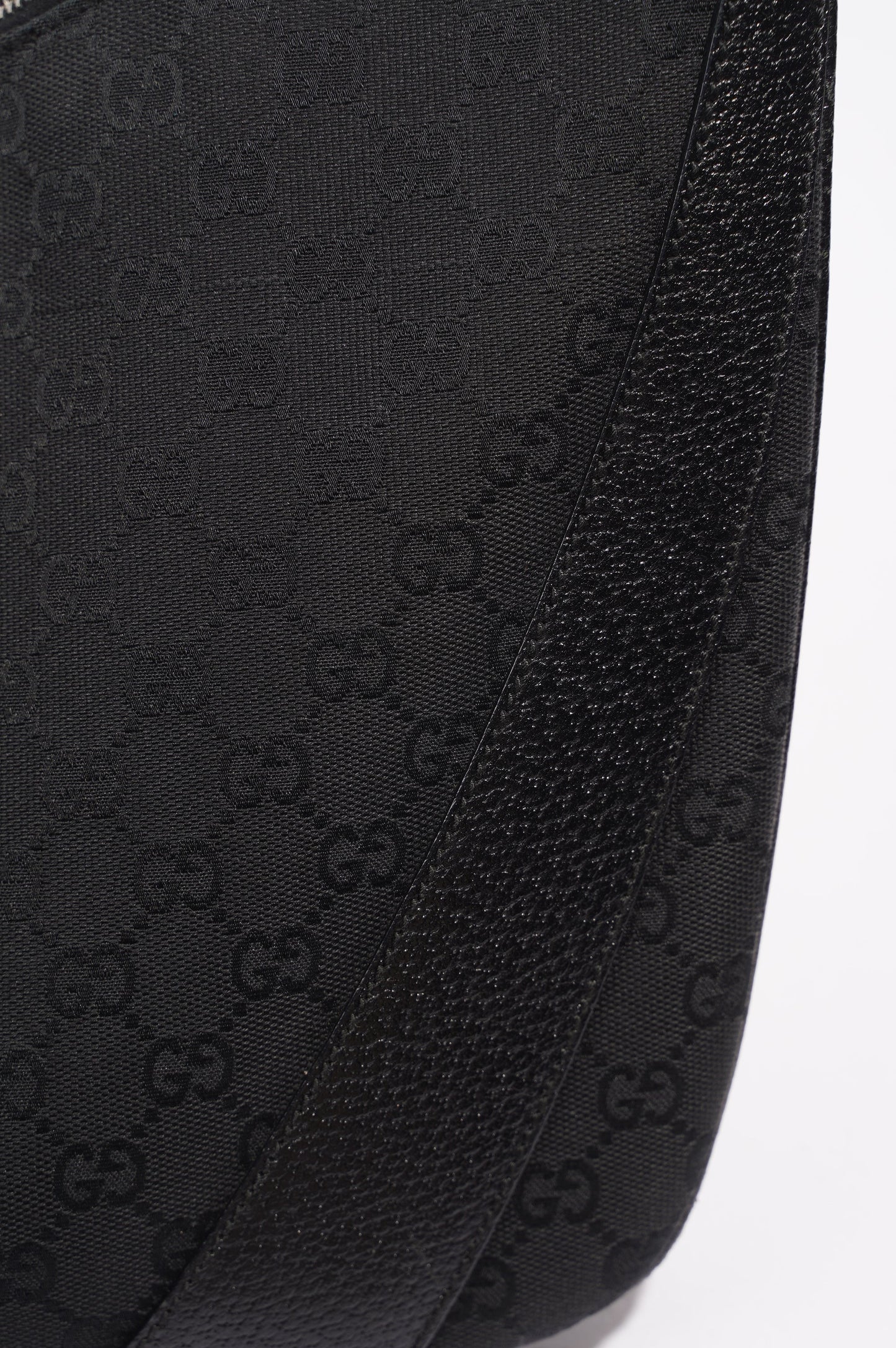 Gucci One Shoulder Bag Black Canvas