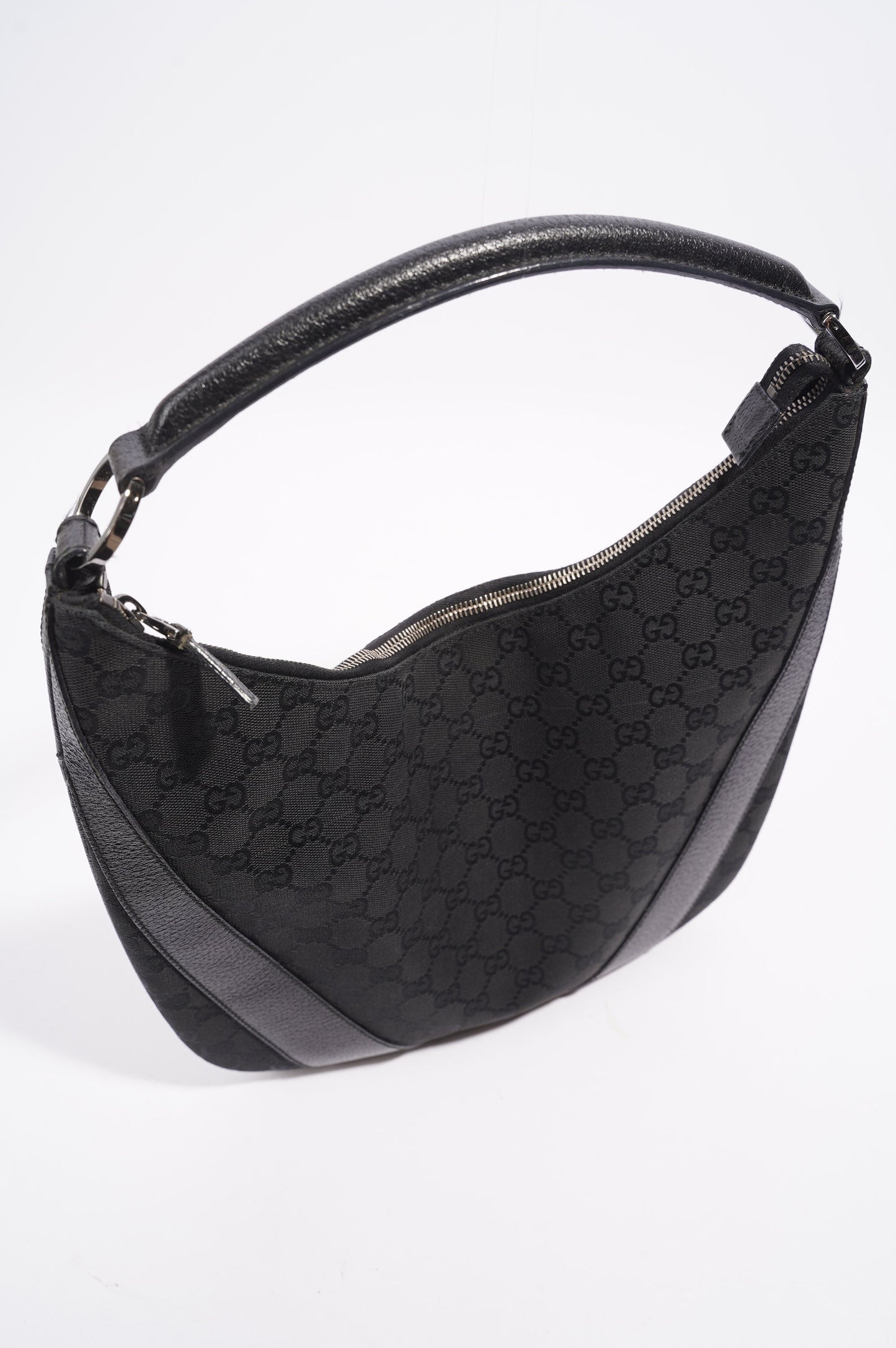 Gucci One Shoulder Bag Black Canvas