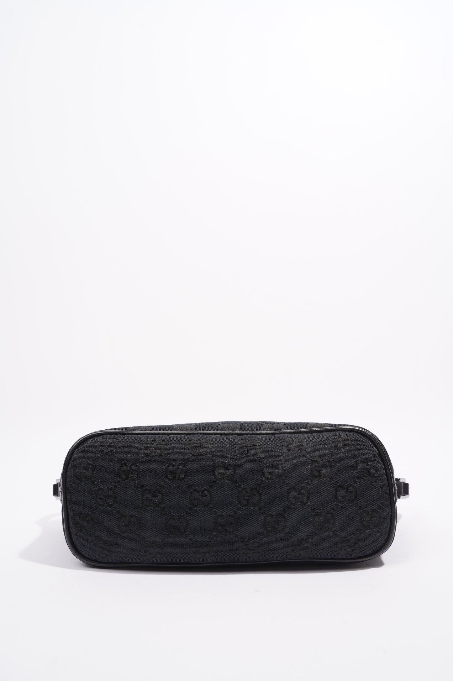 Gucci Boat Pochette Bag Black Canvas