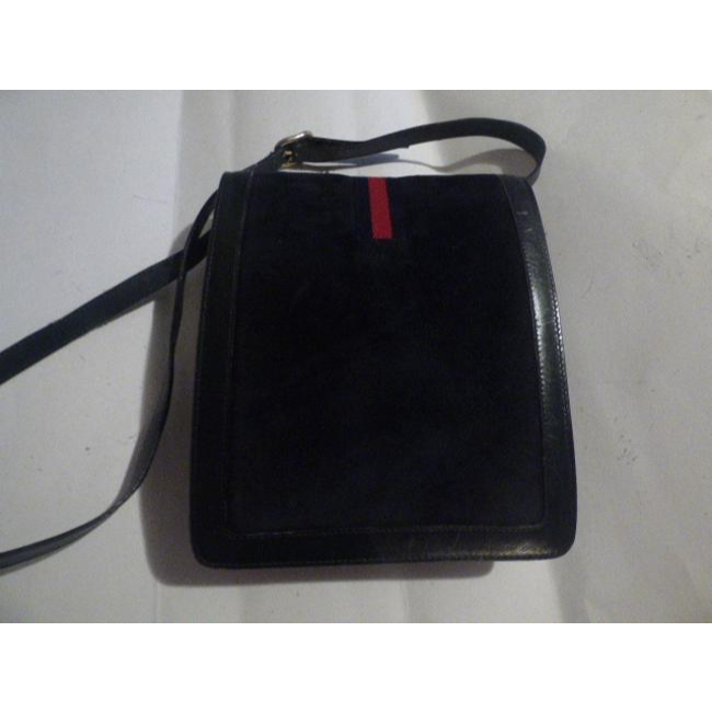 Gucci Ophidia Clutch Ac Suedeleather Two Way Messengerclutchcross Body Navy Suedelthrsherry Stripe A