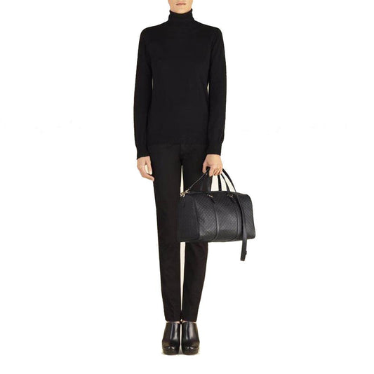 Gucci 449646 000926 GG Boston Women's Black Microguccissima Calf-Skin Leather Handbag (GG2059)