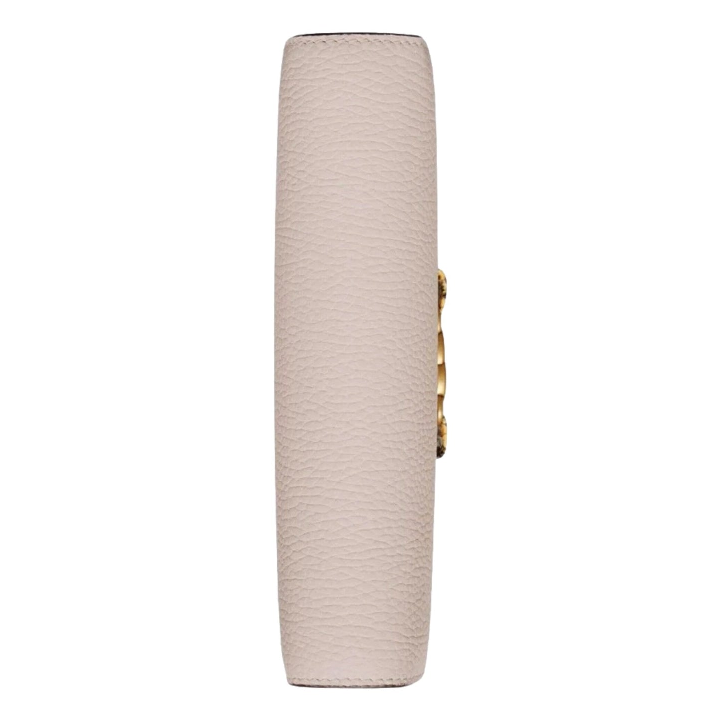 Gucci Interlocking Double G Python Leather Bow Chain Wallet Light Pink
