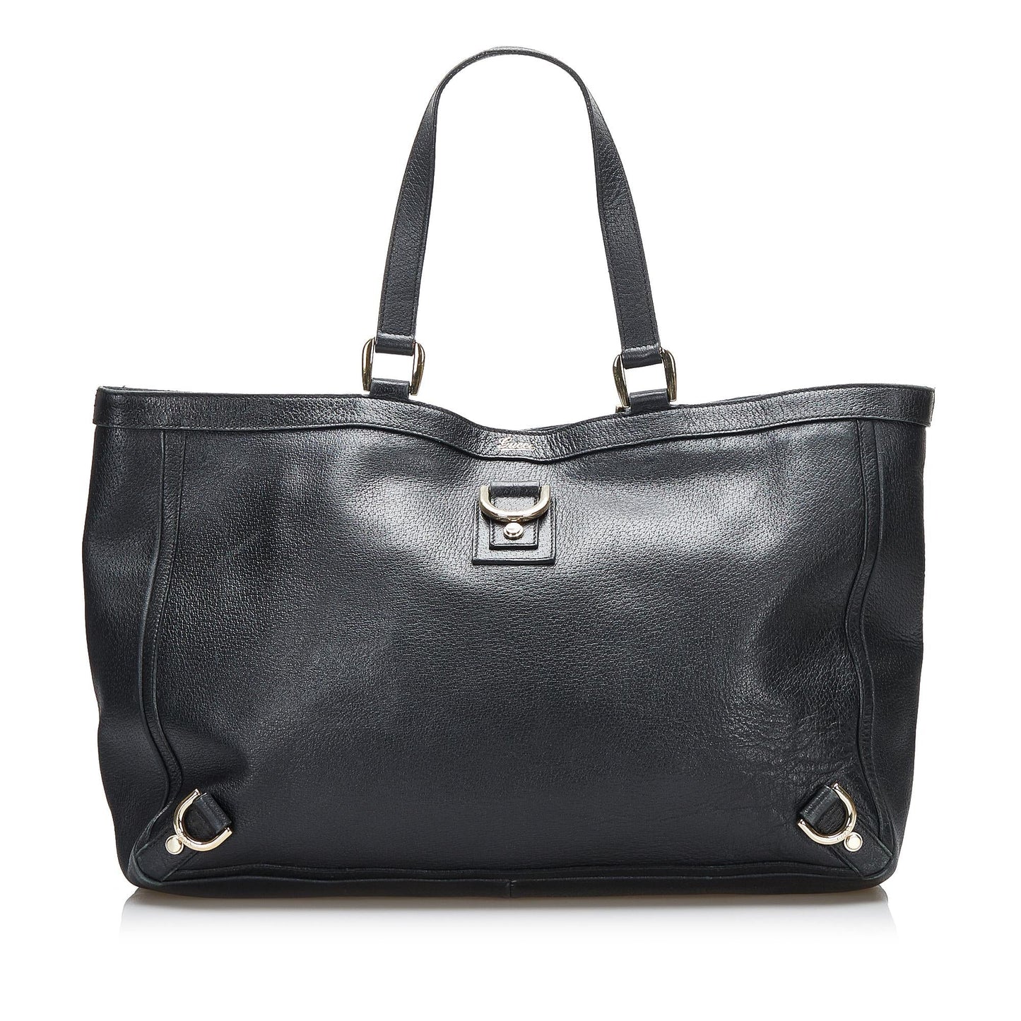 Gucci Abbey D-Ring Leather Tote (SHG-qhPuxB)