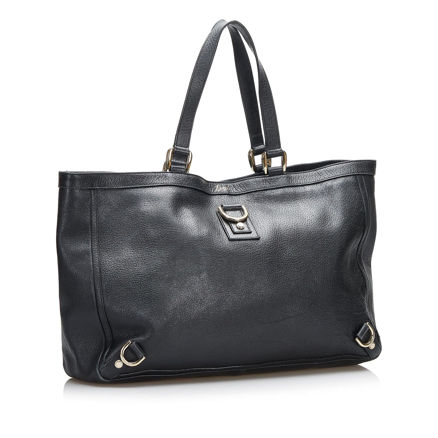 Gucci Abbey D-Ring Leather Tote (SHG-qhPuxB)