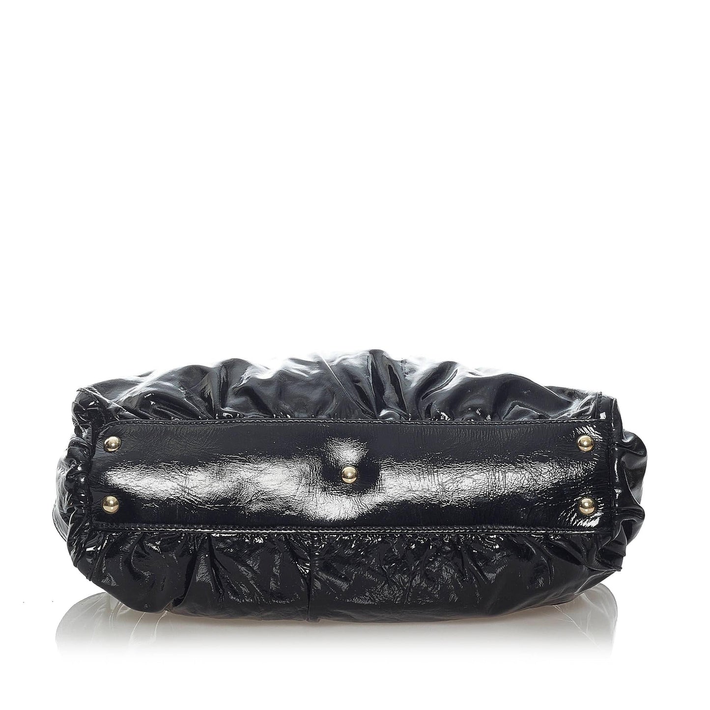 Gucci Abbey D-Ring Patent Leather Handbag (SHG-37233)