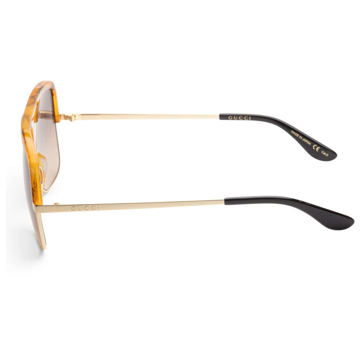 Gucci Aviator-Frame Metal / Acetate Sunglasses GG0478S-003 Women's
