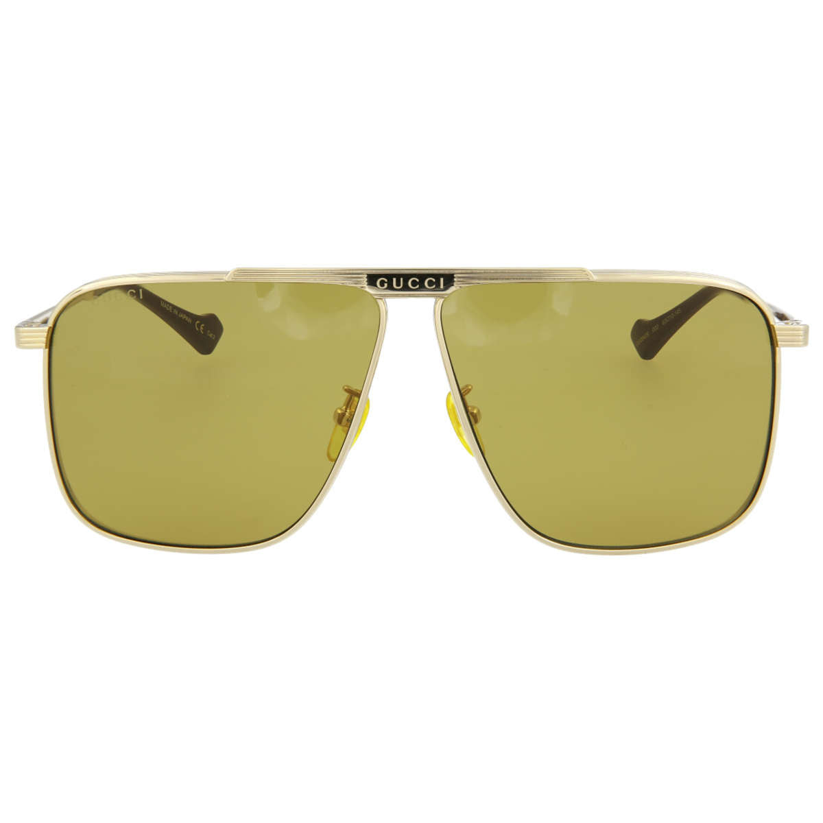 Gucci Aviator-Frame Metal Sunglasses GG0840S-003 Men's