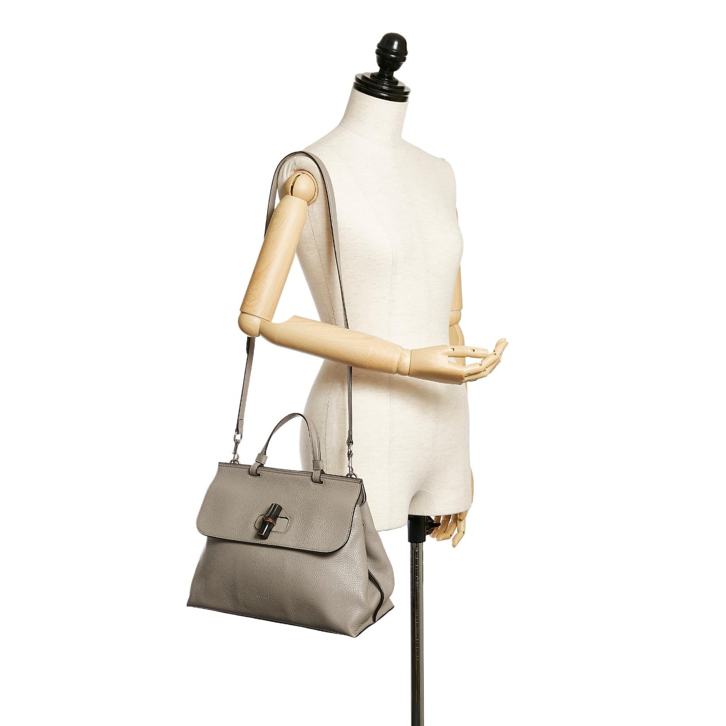 Gucci Bamboo Daily Leather Satchel