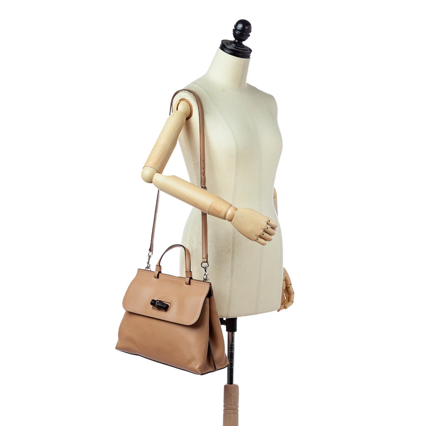 Gucci Bamboo Daily Leather Satchel