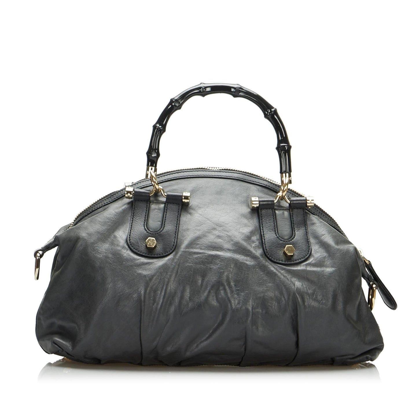 Gucci Bamboo Dialux Pop Satchel (SHG-PgirdF)