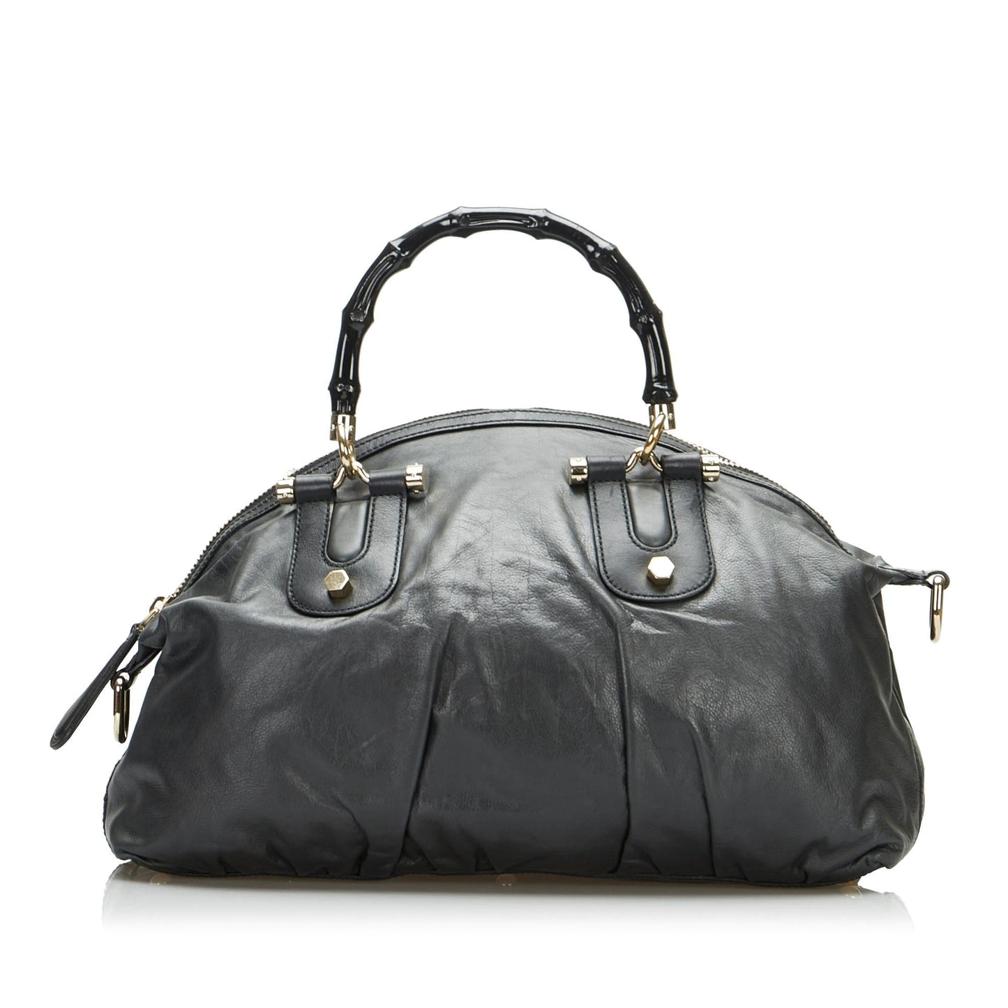 Gucci Bamboo Dialux Pop Satchel (SHG-PgirdF)