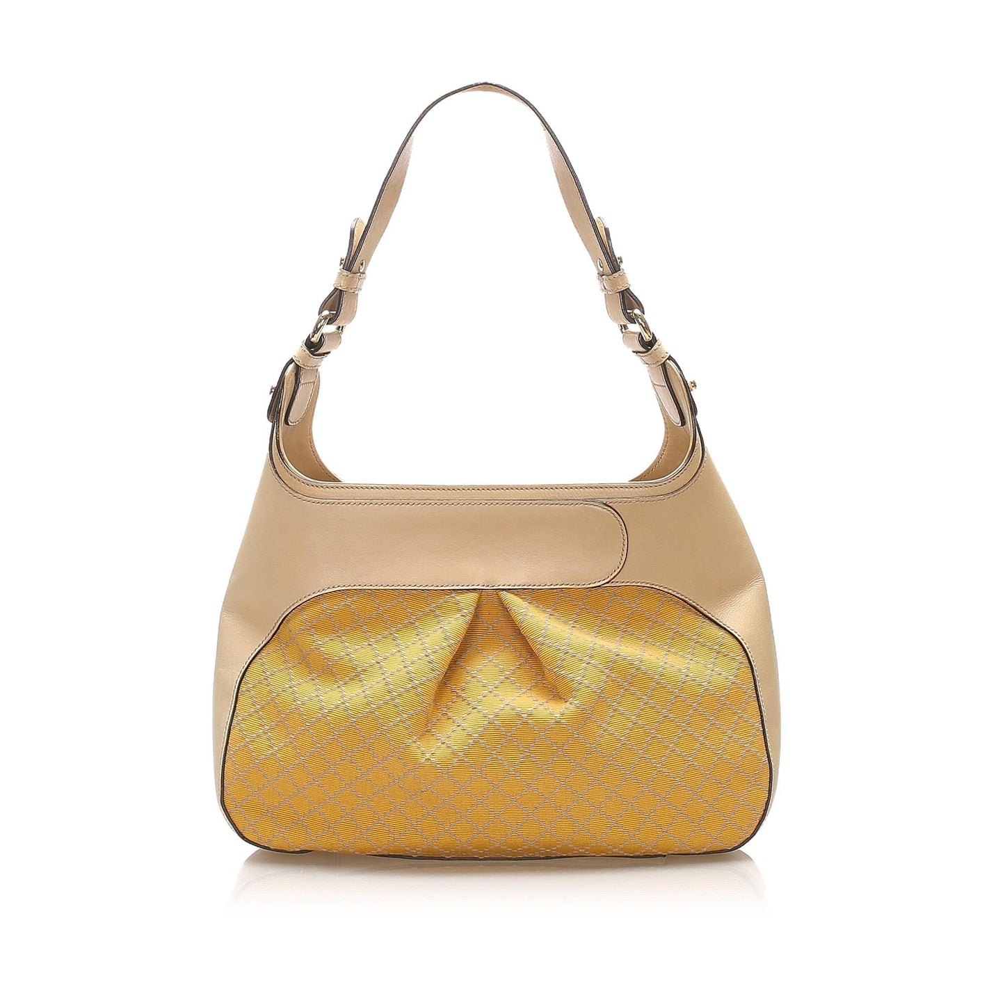 Gucci Bamboo Diamante Canvas Shoulder Bag