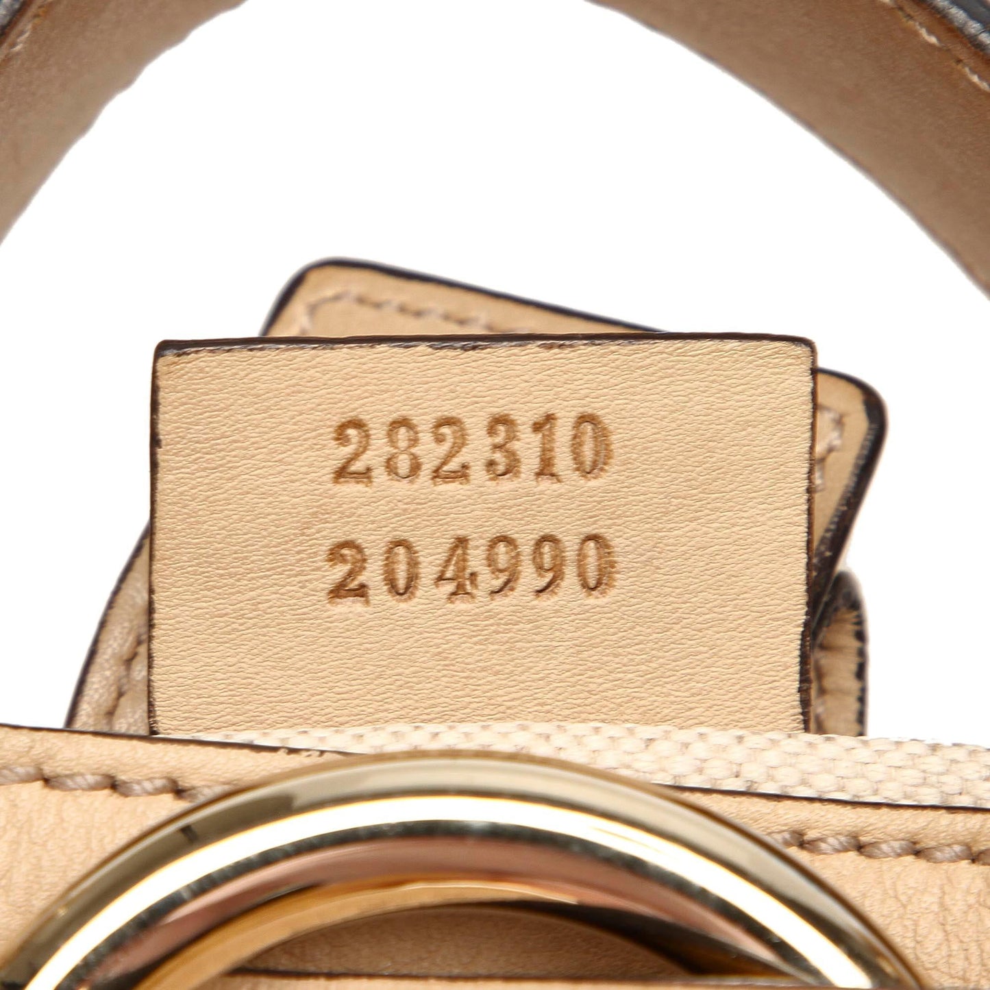 Gucci Bamboo Diamante Canvas Shoulder Bag