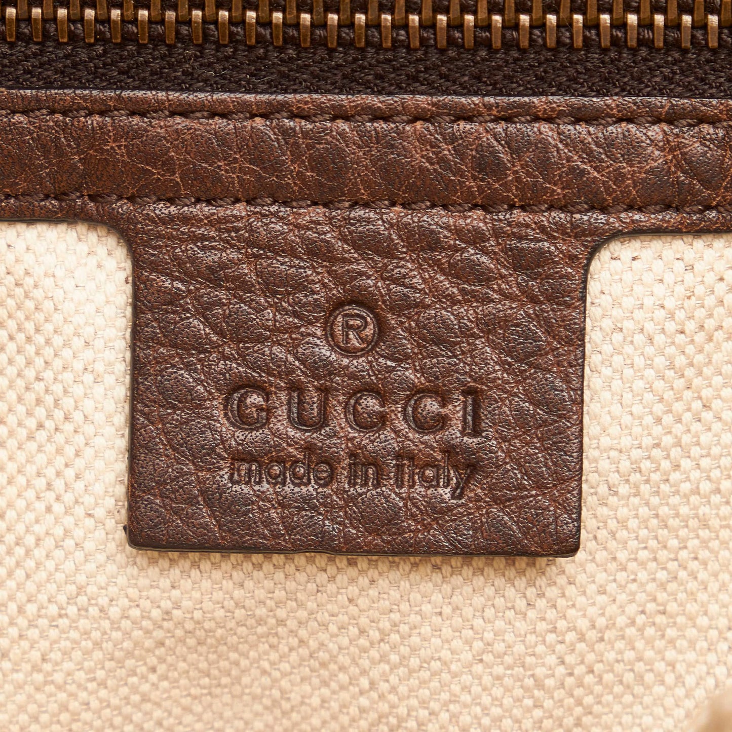 Gucci Bamboo GG Canvas Crafty Handbag