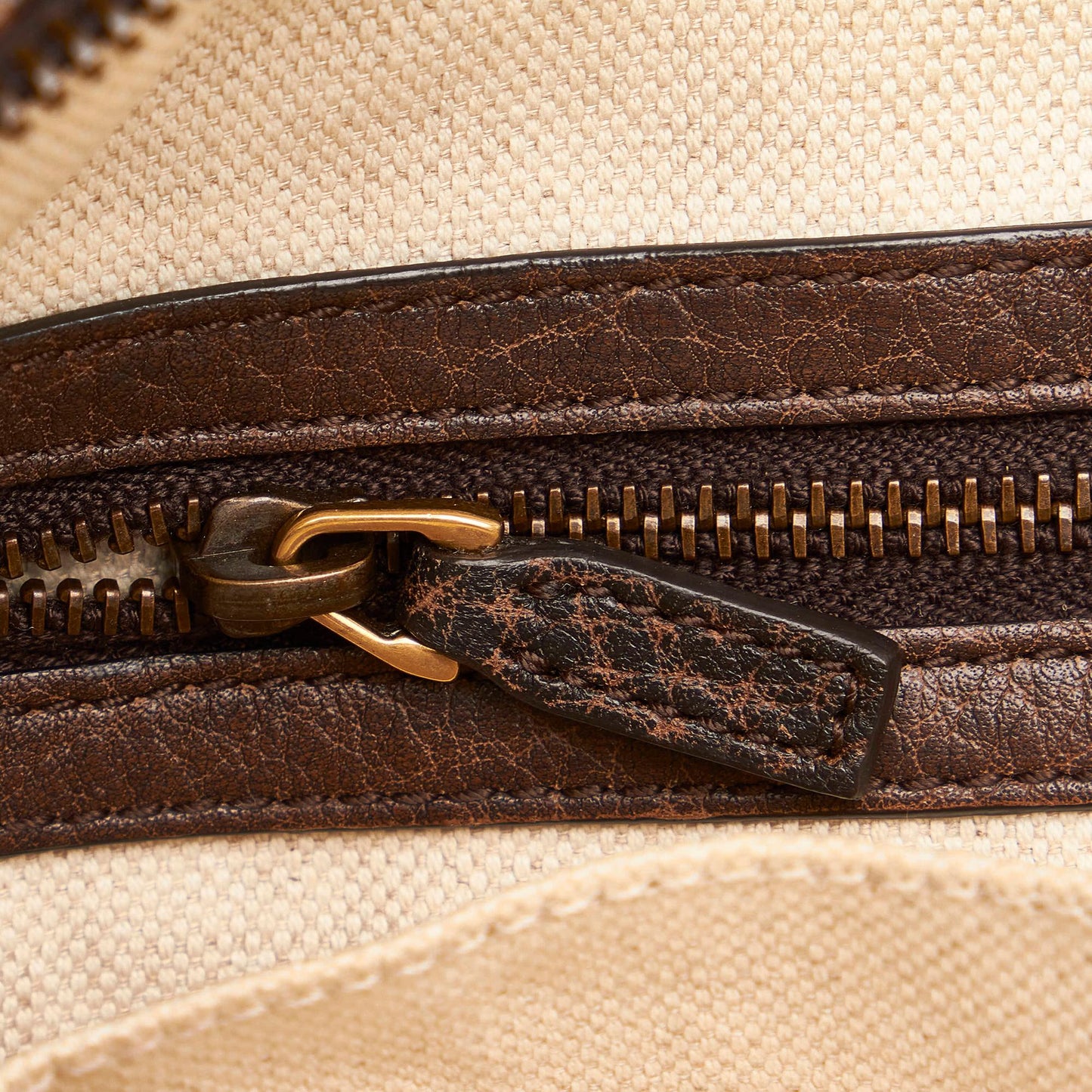 Gucci Bamboo GG Canvas Crafty Handbag